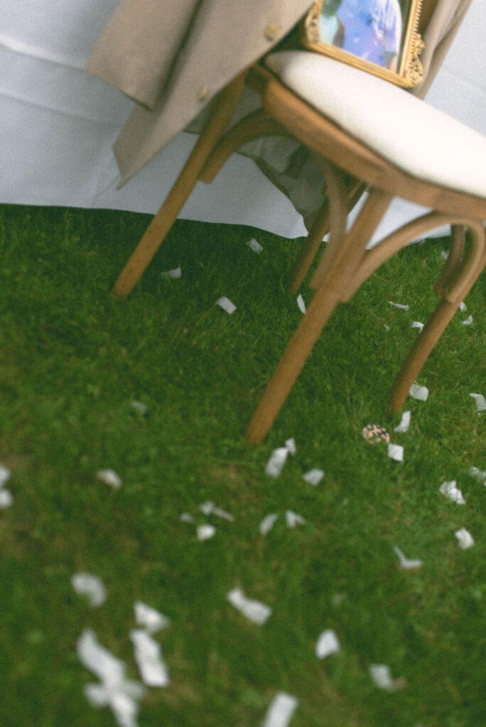 confetti on the ground