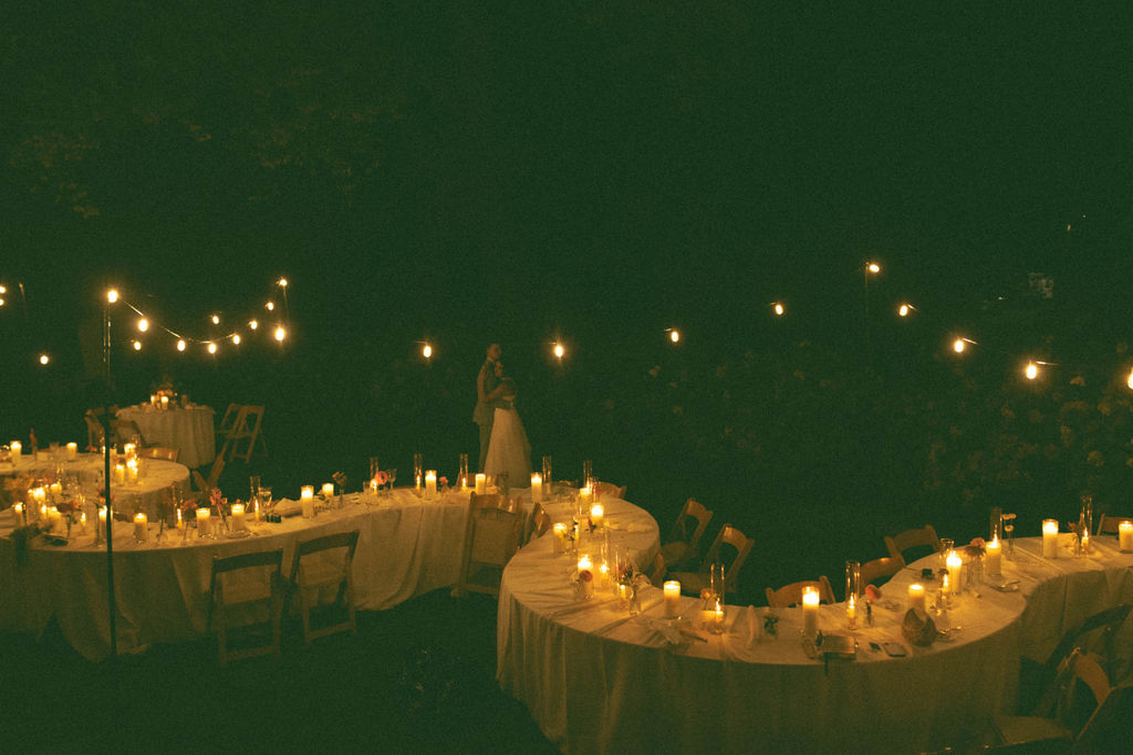 private last dance at a jane austen inspired backyard wedding