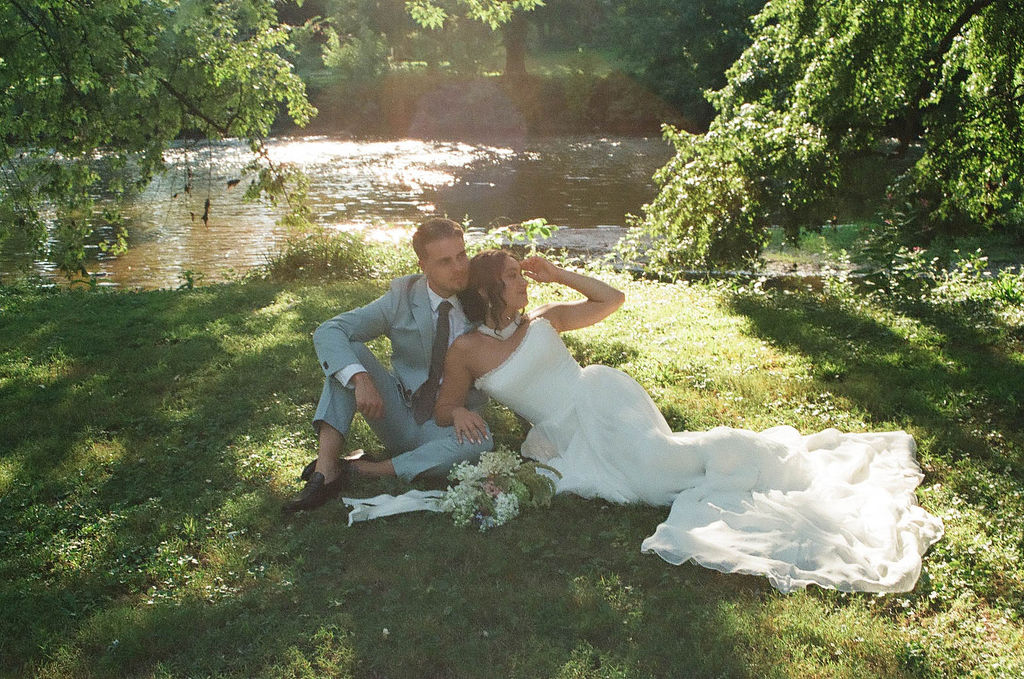 reception details at a jane austen inspired intimate backyard wedding 35 mm film