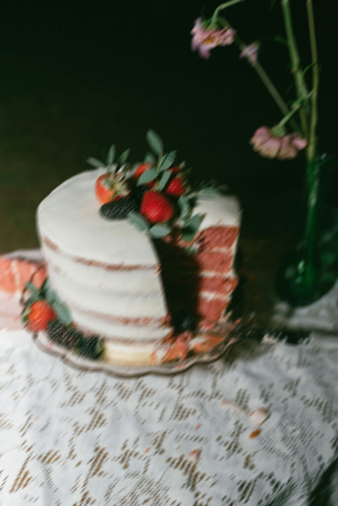 Colorful and Eclectic Backyard Intimate Wedding Day in Georgia Thrifted dress & mary janes