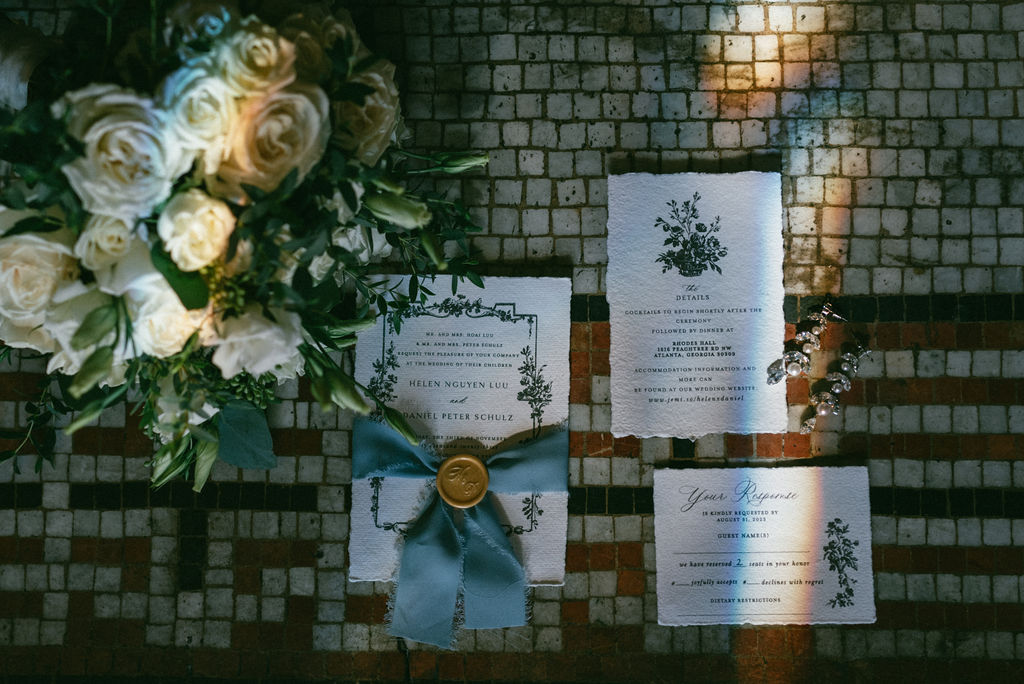 romantic old hollywood wedding details