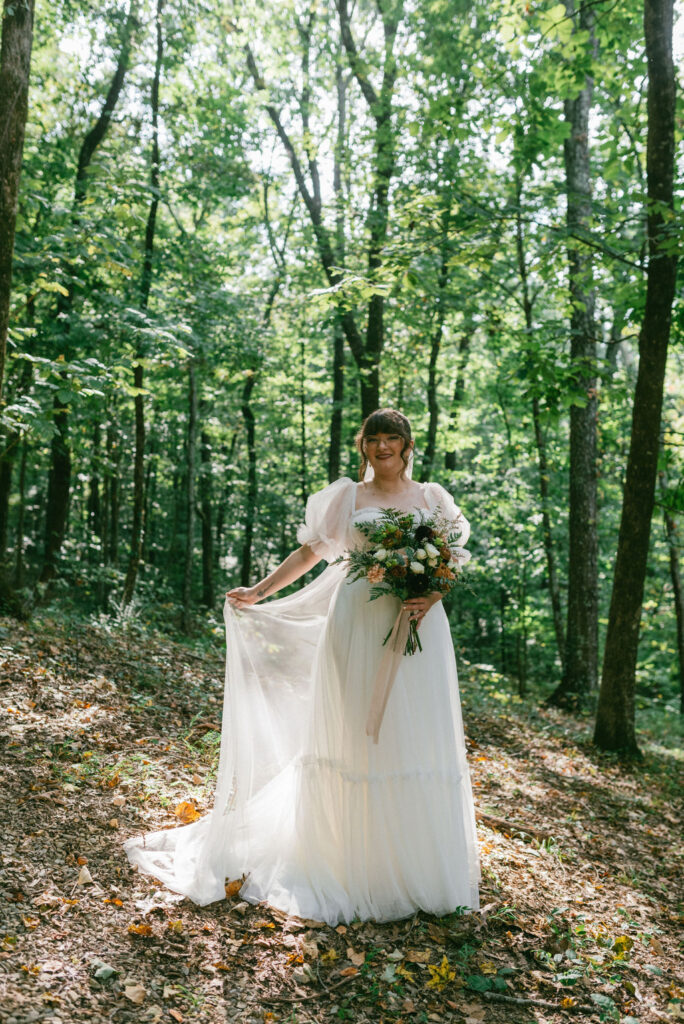 bride at her ethereal wedding day