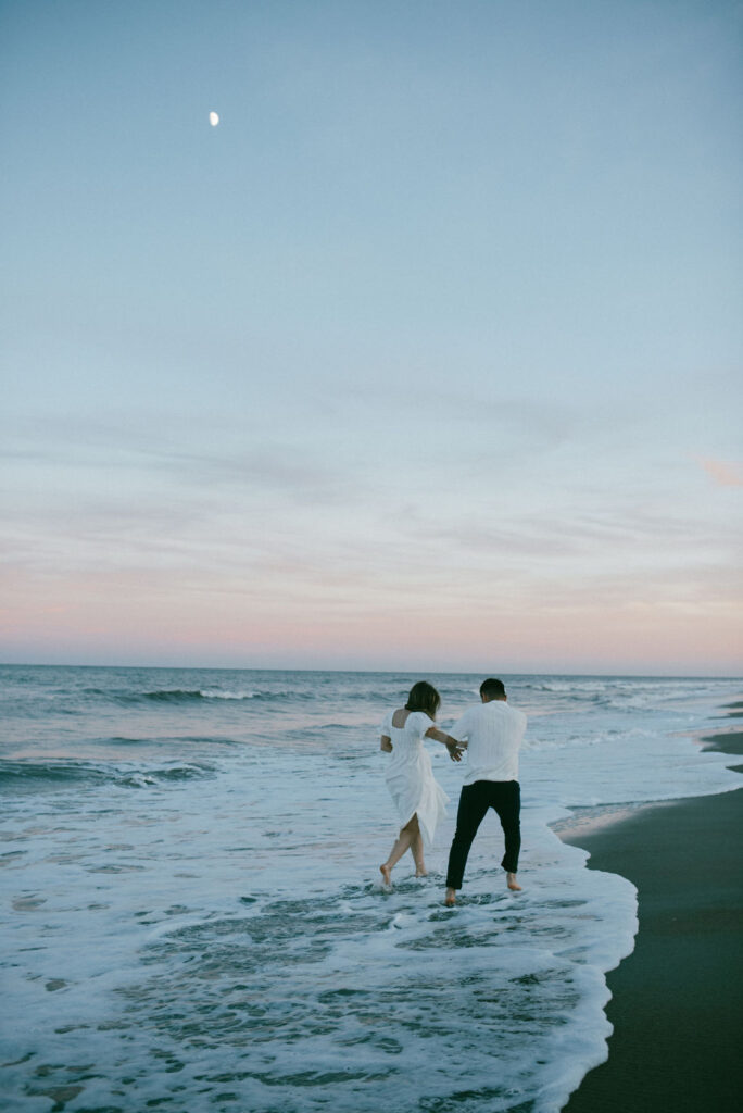 Cozy Beach Engagement Session at Tybee Island, GA
