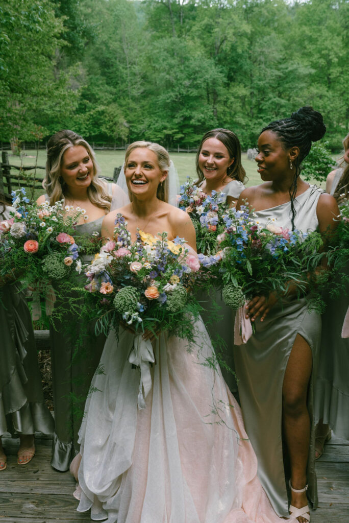 Bride and bridesmaids 