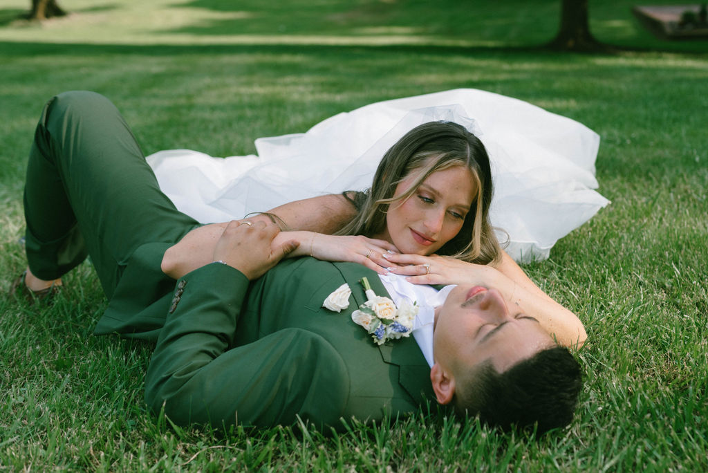 Bride and groom portrait