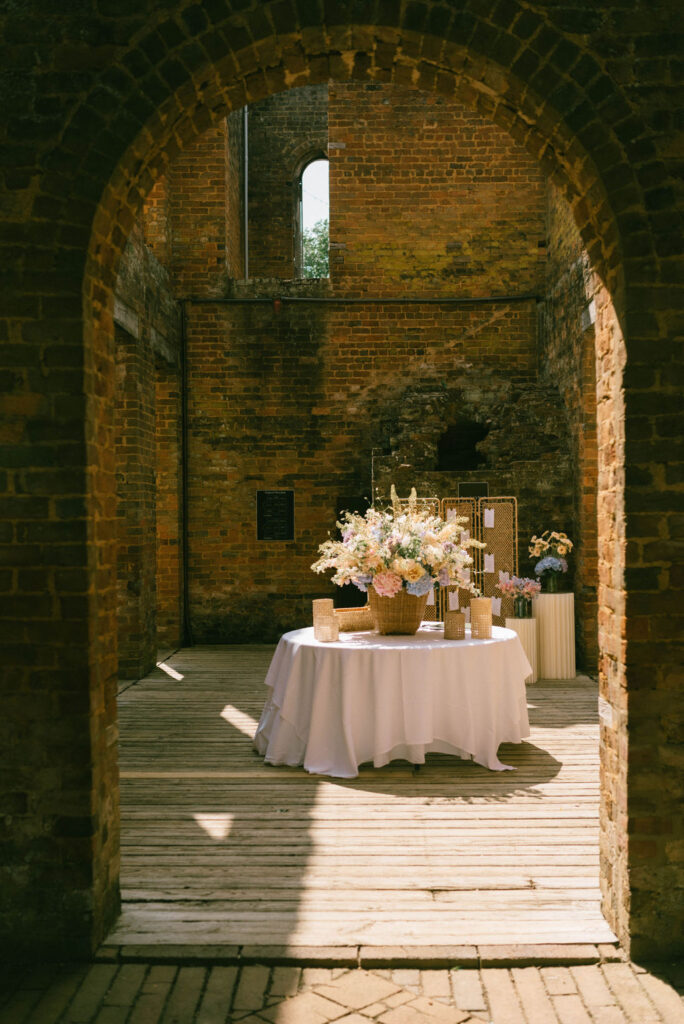 Garden wedding florals