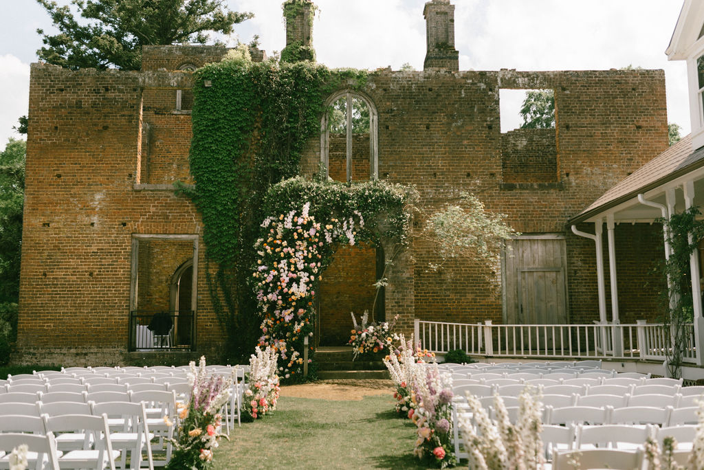 Garden wedding florals