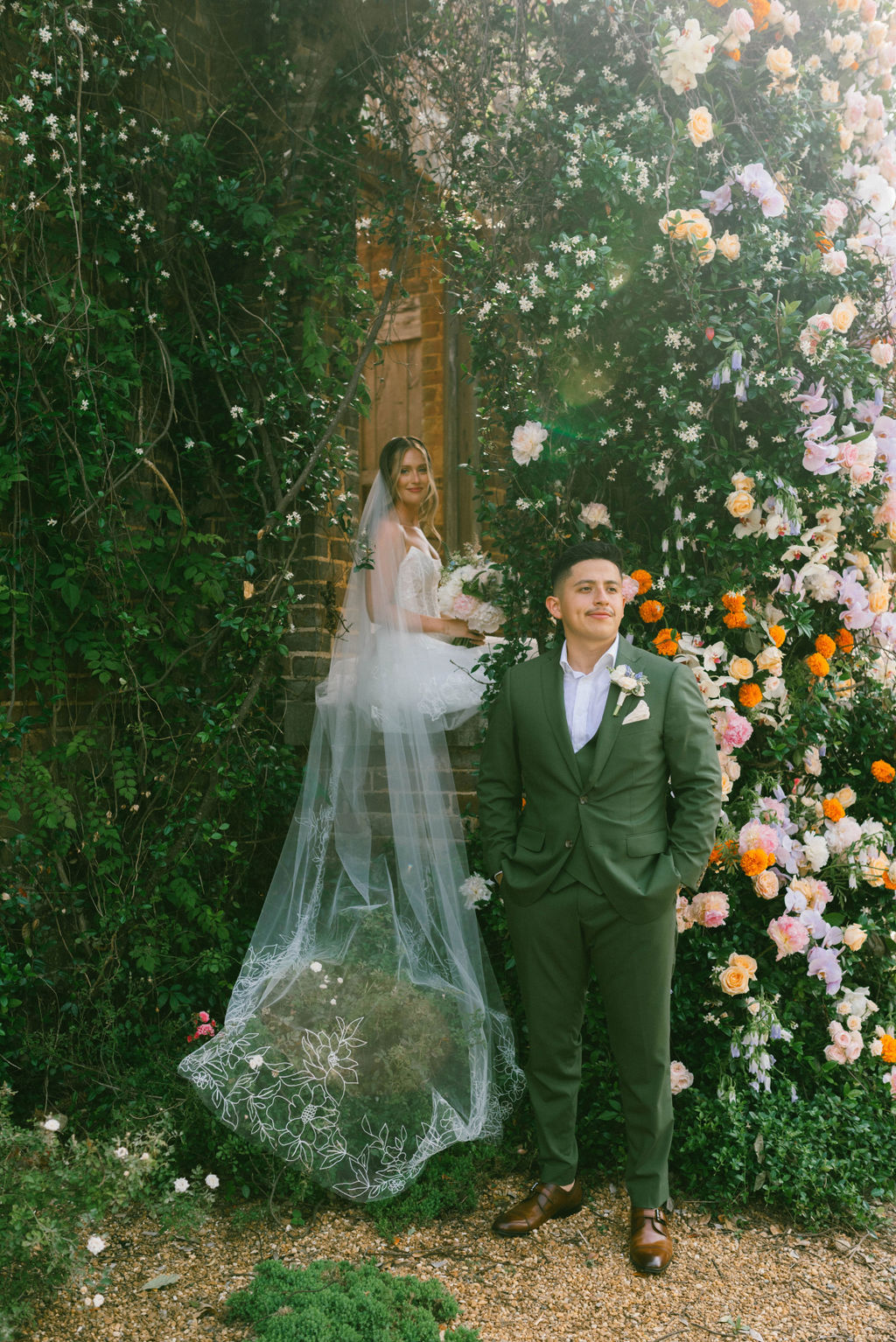 Bride and groom portrait