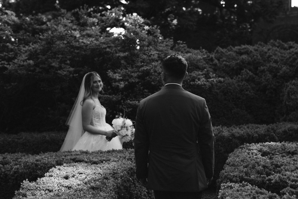 Bride and groom portrait