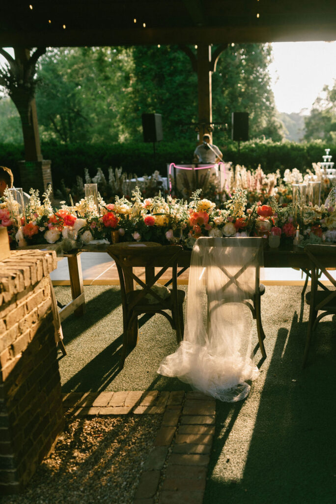 Garden wedding florals