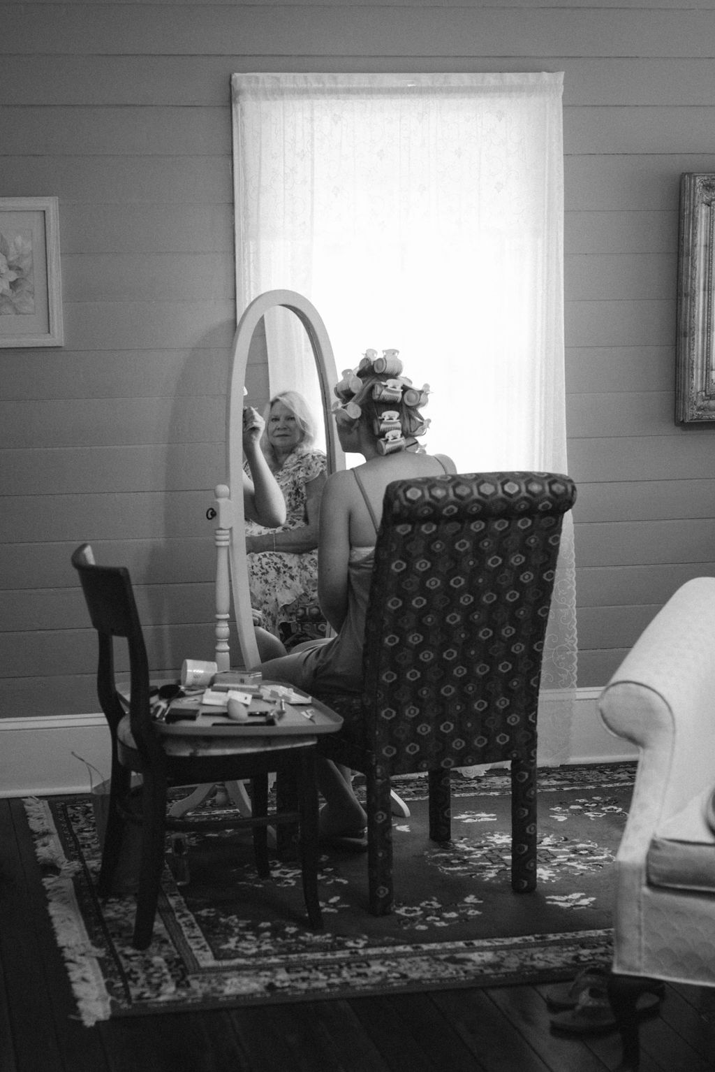 Bride getting ready 