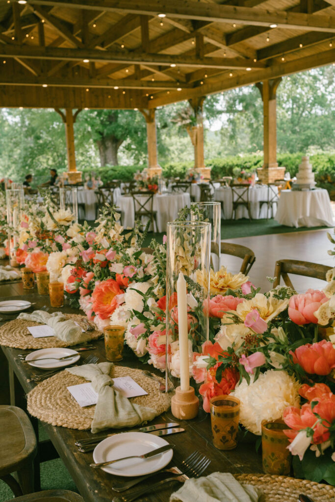 Garden wedding florals