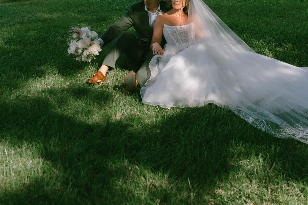 Bride and groom portrait