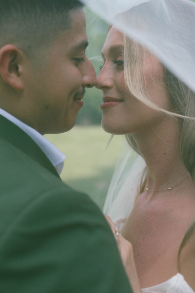 Bride and groom portrait