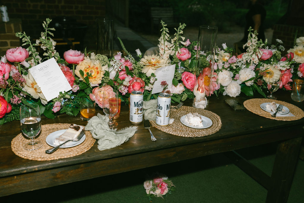 Garden wedding florals and details