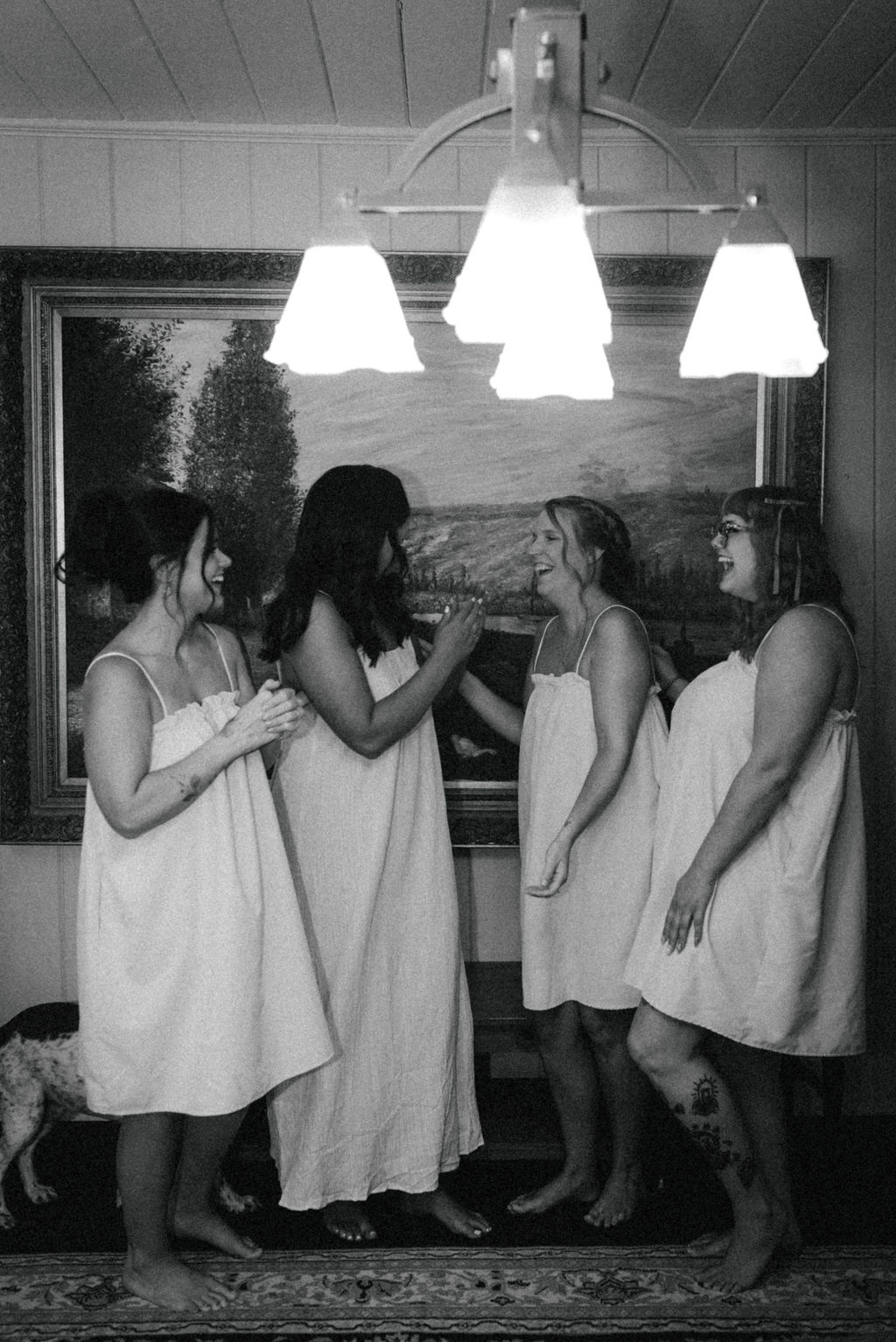 Bride and her friends