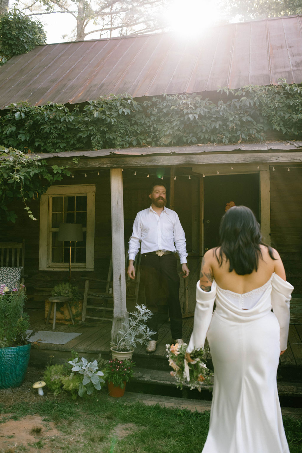 bride and groom portraits 