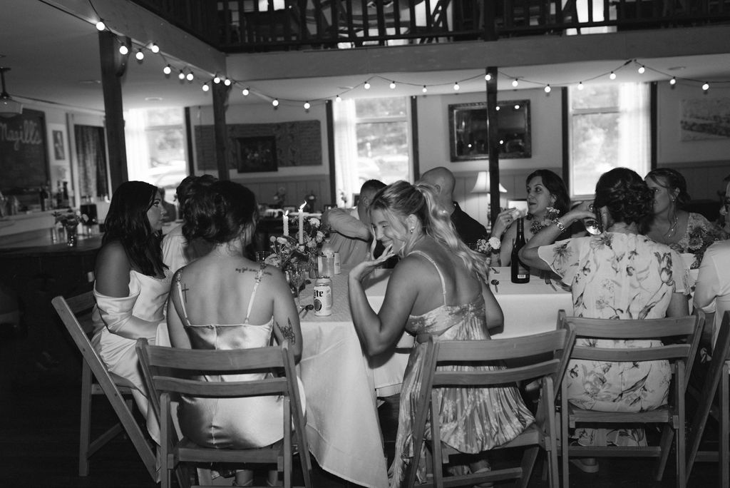 Intimate wedding dinner 