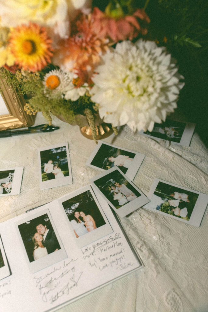 reception details at a jane austen inspired intimate backyard wedding