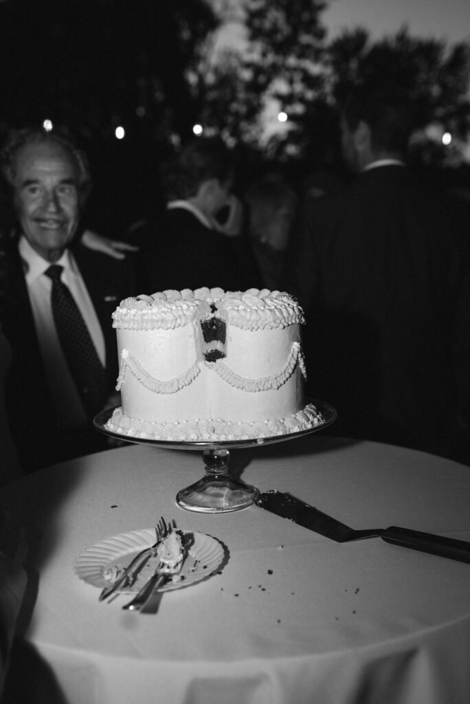 reception detail, cake cutting