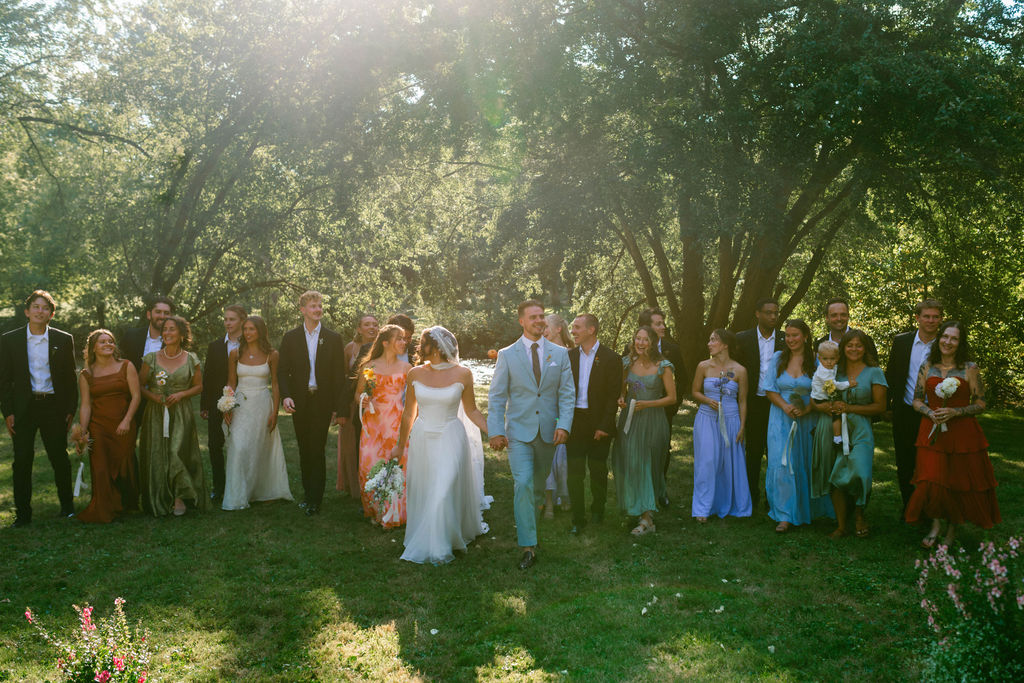 bride & groom portraits at a jane austen inspired intimate backyard wedding