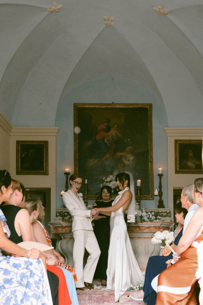 an intimate Italian escape wedding lgbtq wedding ceremony