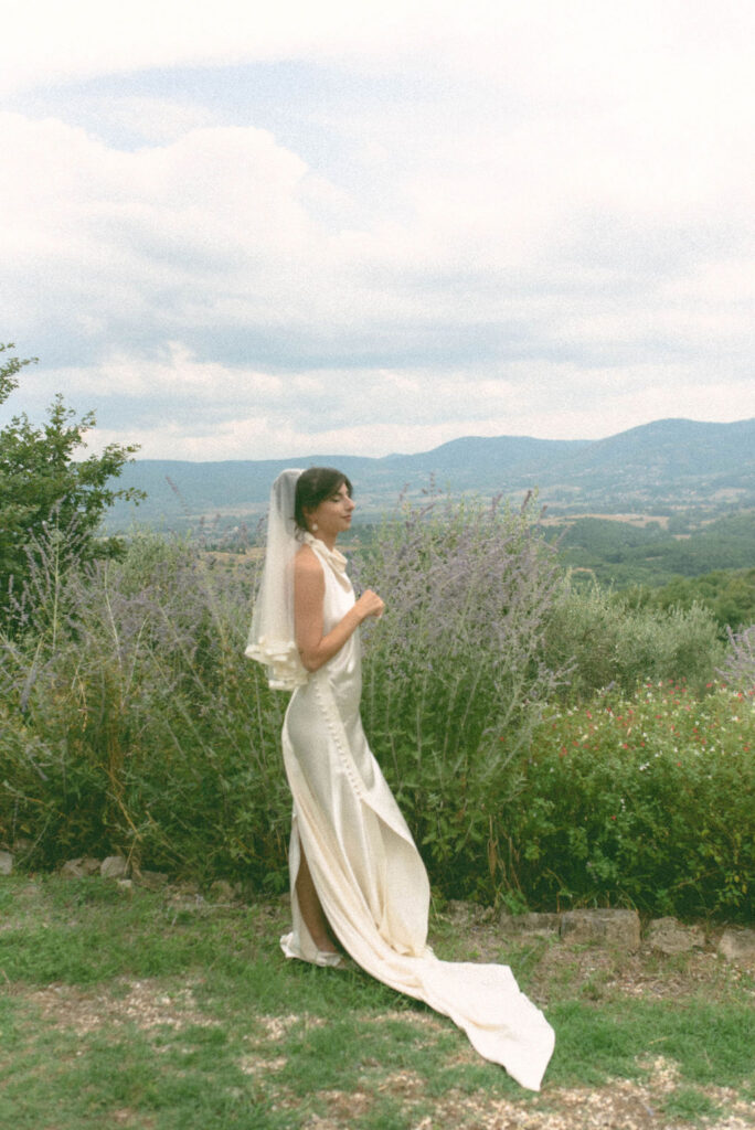 an intimate Italian escape wedding bride's getting ready together 