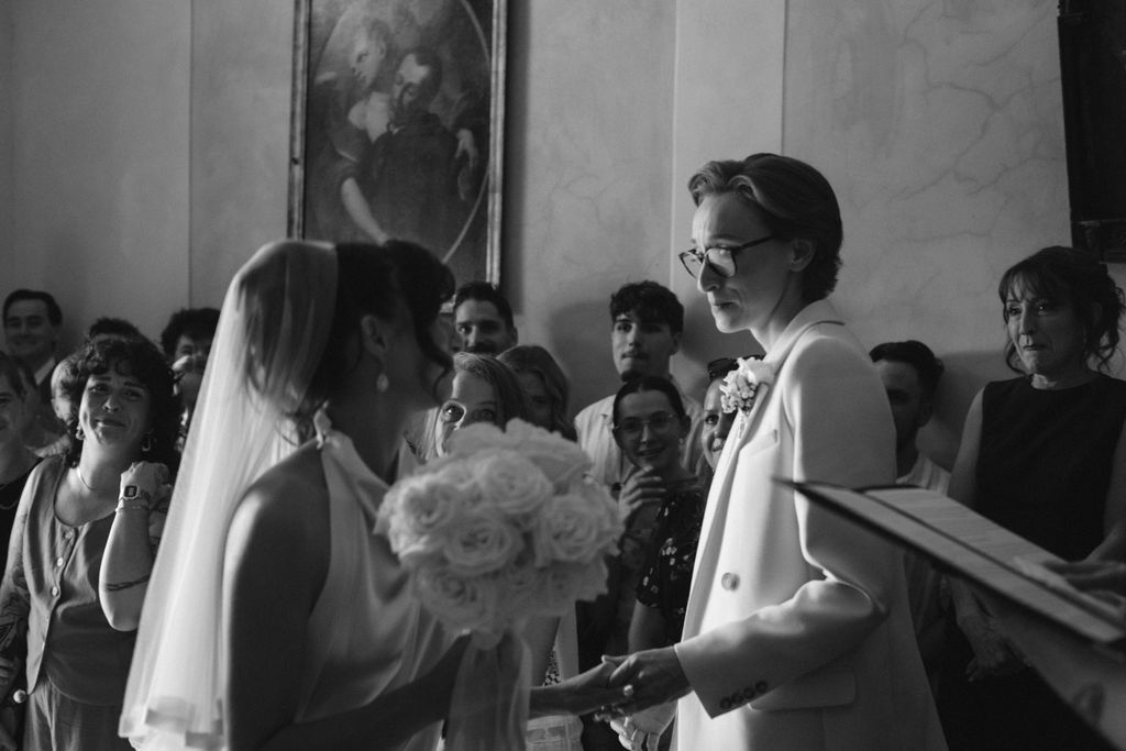 an intimate Italian escape wedding lgbtq wedding ceremony