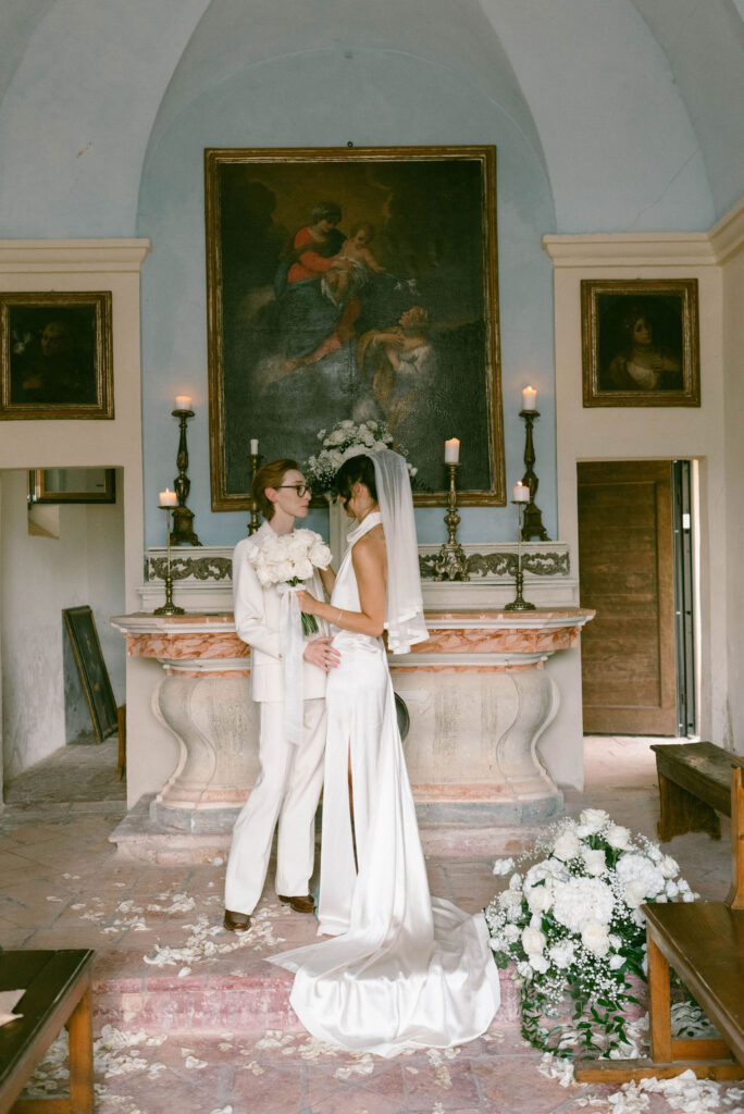 an intimate Italian escape wedding lgbtq wedding ceremony 