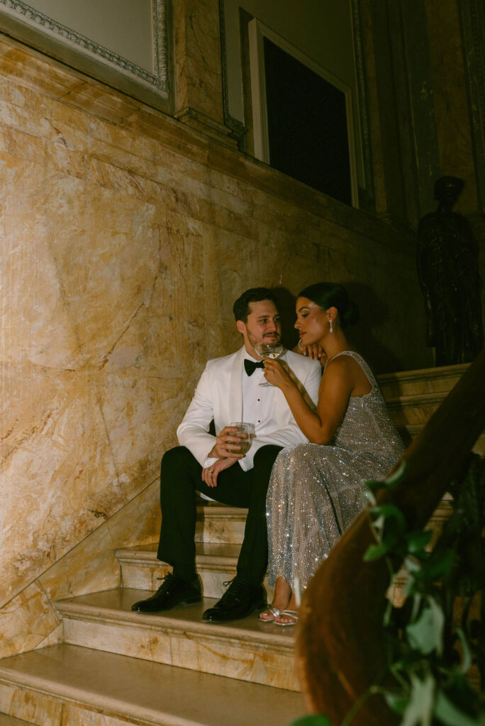 Romantic Providence Public Library Wedding Rhode Island 