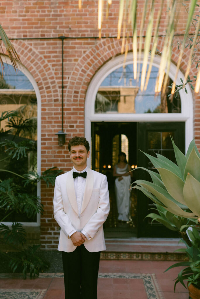 West Coast Intimate Wedding Portraits at Palihouse Santa Monica 
