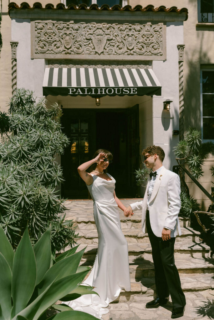 West Coast Intimate Wedding Portraits at Palihouse Santa Monica 
