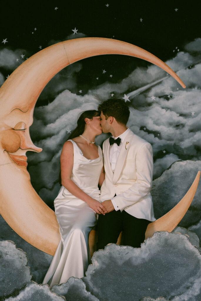 West Coast Intimate Wedding at Inn of the Seventh Ray in Topanga, CA Vintage Moon Photobooth