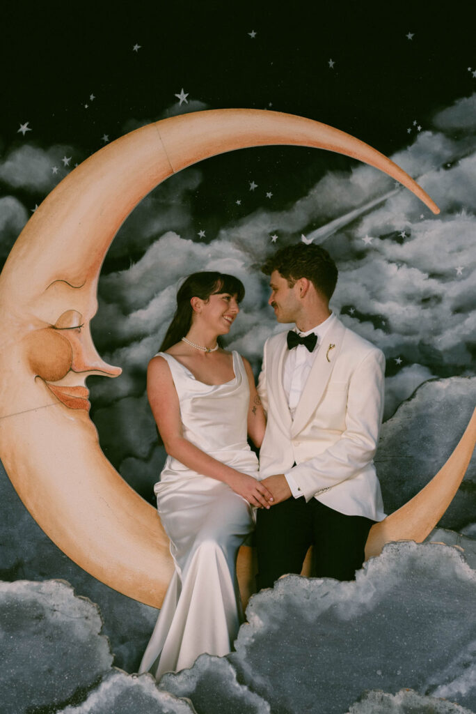 West Coast Intimate Wedding at Inn of the Seventh Ray in Topanga, CA Vintage Moon Photobooth