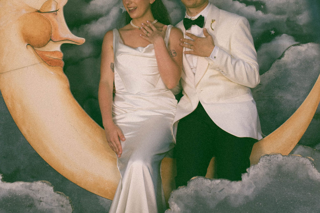 West Coast Intimate Wedding at Inn of the Seventh Ray in Topanga, CA Vintage Moon Photobooth