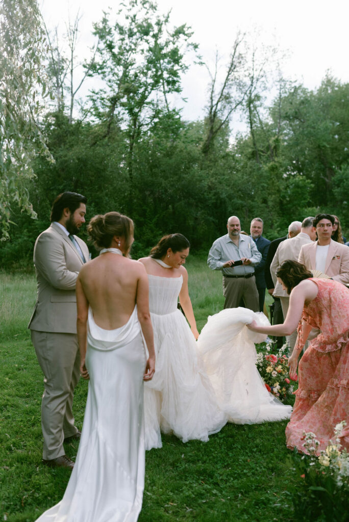 An Upstate New York Wedding at Woodhouse Lodge LGBTQ wedding Ceremony